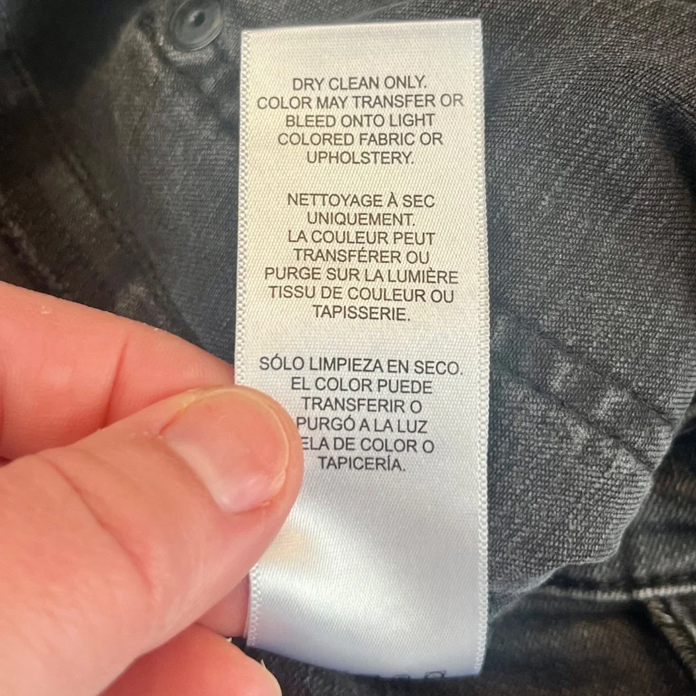 Frame Denim Le High Straight Jeans Black Size 33 - Picture 6 of 7